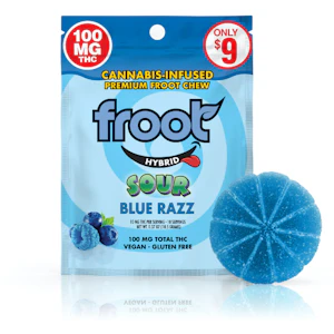 Froot - SINGLE- 100MG- SOUR BLUE RAZZ- GUMMY