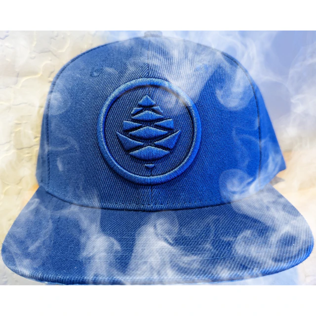 Cannablue - HAT- BLUE ON BLUE- PATTERN BILL Main Image