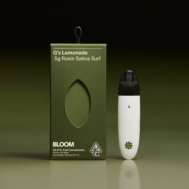Bloom - 0.5G- G'S LEMONADE- LIVE ROSIN- DISPOSABLE Main Image
