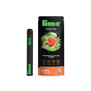 Lime - 1G- STRAWBERRY COUGH- DISPOSABLE
