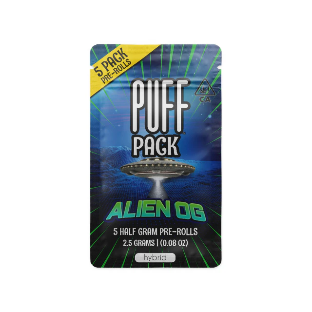 Puff - 5PK- 0.5G- ALIEN OG- PRE ROLLS Main Image