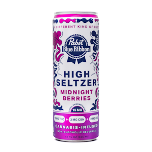 Pabst blue ribbon - SINGLE- PBR- MIDNIGHT BERRIES- HIGH SELTZER