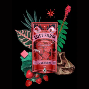 Kiva lost farm - DISCOUNTED- 10CT- STRAWBERRY- FRUIT CHEW