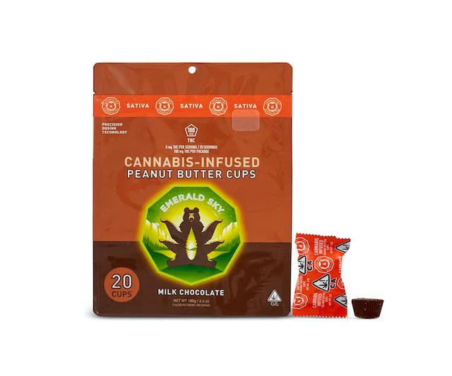 Emerald sky - 20CT- SATIVA- PEANUT BUTTER CUPS Main Image