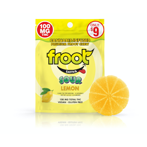 Froot - SINGLE- 100MG- SOUR LEMON- GUMMY