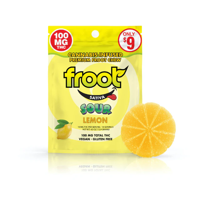 Froot - SINGLE- 100MG- SOUR LEMON- GUMMY Main Image