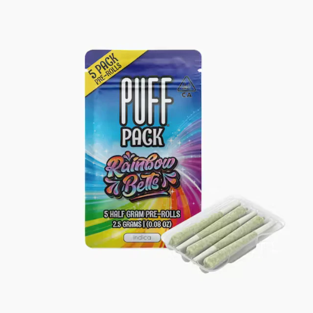 Puff - 5PK- 0.5G- RAINBOW BELTS- PRE ROLLS Main Image