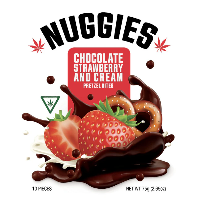 Nuggies - 10CT- STRAWBERRIES AND CREAM- PRETZEL BITES Main Image