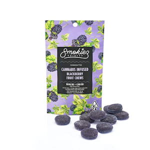 Smokiez - 10CT- SOUR BLACKBERRY- FRUIT CHEWS