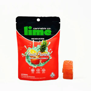 Lime - $5 PROMO - 10CT - FRUIT PUNCH - LIVE RESIN - GUMMY