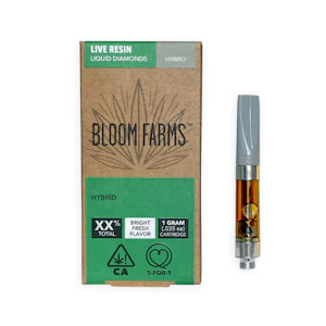 Bloom farms - 1G- KING'S FIRE OG- LIVE RESIN- CARTRIDGE