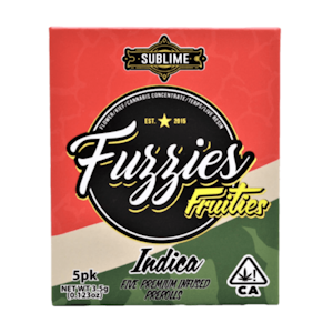 Fuzzies - 5PK- 0.5G-  WATERMELON ZKITTLES- DELIGHTS - INFUSED