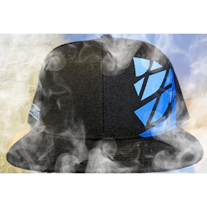 Cannablue - HAT- PINCONE BLACK- FLOWER PATTERN