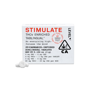 Level - 20CT- STIMULATE- THCV ENRICHED TABLINGUAL
