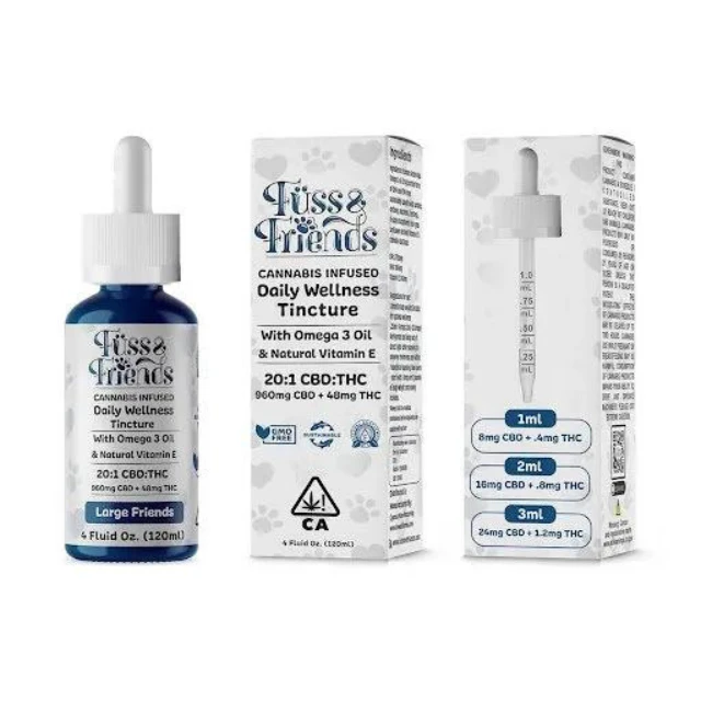 Fuss & friends - 20:1- CBD:THC- LARGE FRIENDS- PET TINCTURE Main Image