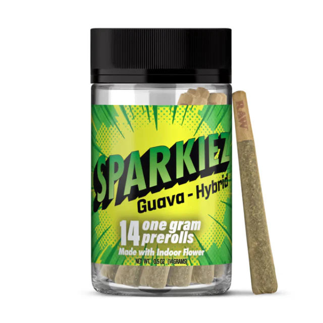 Sparkiez - 14PK- 1G- HYBRID- GUAVA- PRE ROLLS Main Image