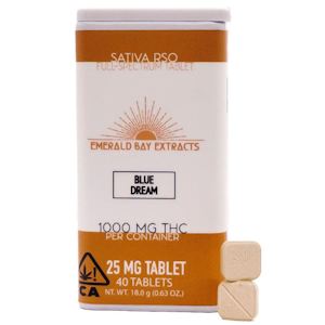Emerald bay extracts - 40CT- 25MG- BLUE DREAM- RSO- TABLET