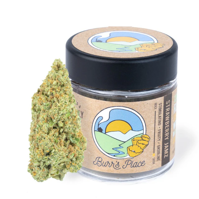 Burr's place - 1/8 OZ- STRAWBERRY JAMZ- SUN GROWN Main Image