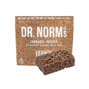 Dr. norm's - DISCOUNTED- 1CT- CHOCOLATE- RICE CRISPY BAR