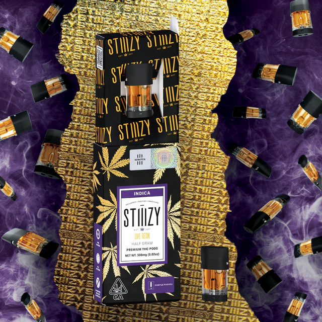 Stiiizy - 0.5G- LIVE RESIN- PURPLE PAPAYA- POD Main Image