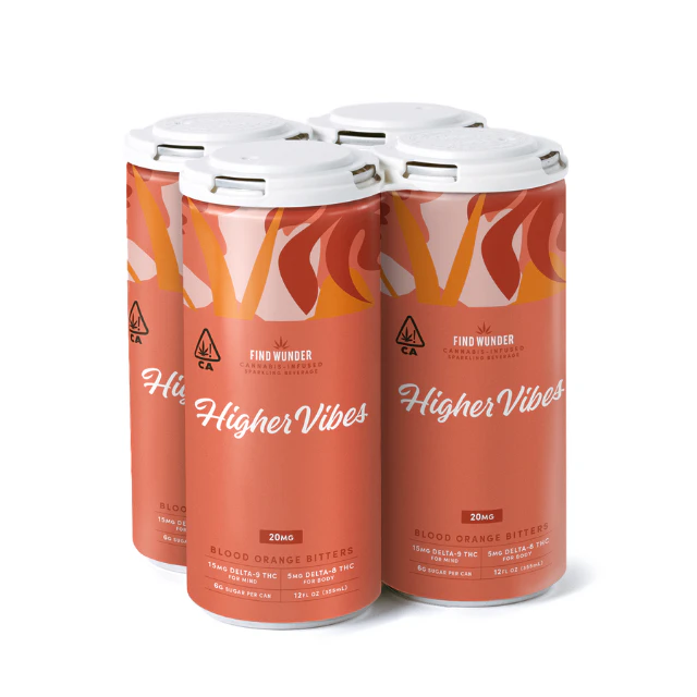 Wunder - 4PK- HIGHER VIBES- BLOOD ORANGE BITTERS Main Image