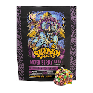 Shaman snacks - 10CT- MIXED BERRY- LIVE RESIN- GUMMIES
