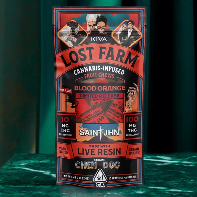 Kiva lost farm - 10CT- BLOOD ORANGE- FRUIT CHEW Main Image
