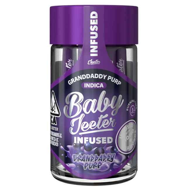 Jeeter - 5PK- 0.5G- GRANDADDY PURP- INFUSED- DIAMOND- BABY JEETER Main Image