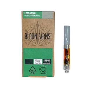 Bloom farms - 1G - HONEY BUNS - LIVE RESIN - CARTRIDGE