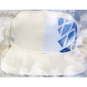 HAT- PINECONE WHITE- FLOWER PATTERN