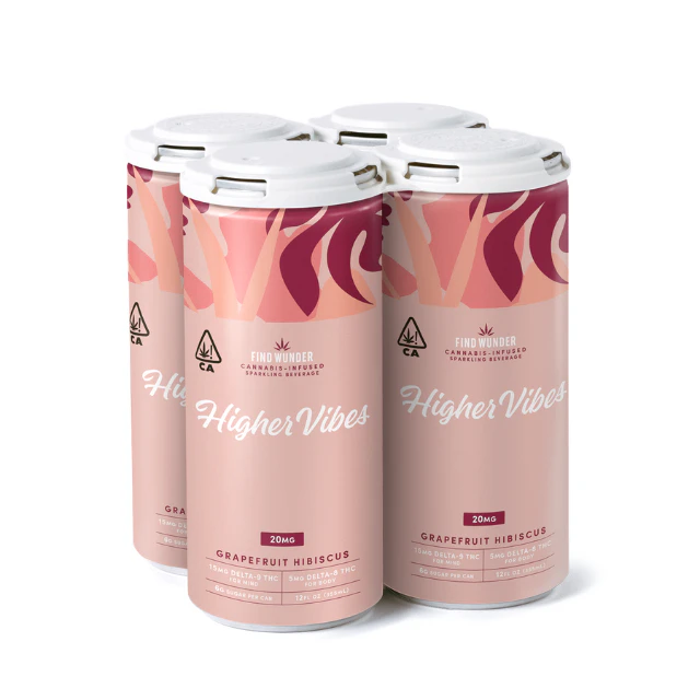 Wunder - 4PK- HIGHER VIBES- GRAPEFRUIT HIBISCUS Main Image