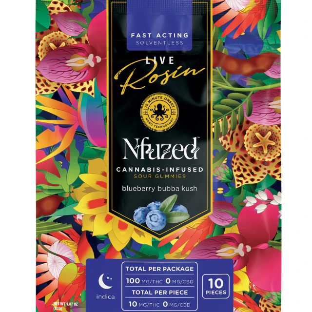 Nfuzed - 10CT- BLUEBERRY- ROSIN- GUMMY Main Image