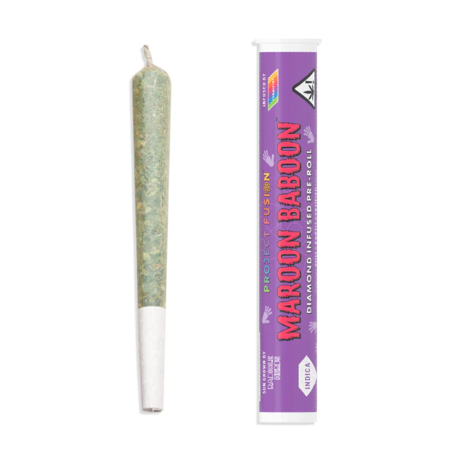 Chemistry - 1G- MAROON BABOON- DIAMOND INFUSED- PRE ROLL Main Image