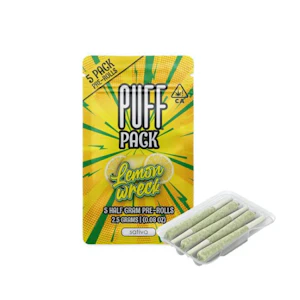 Puff - 5PK- 0.5G- LEMONWRECK- PRE ROLLS