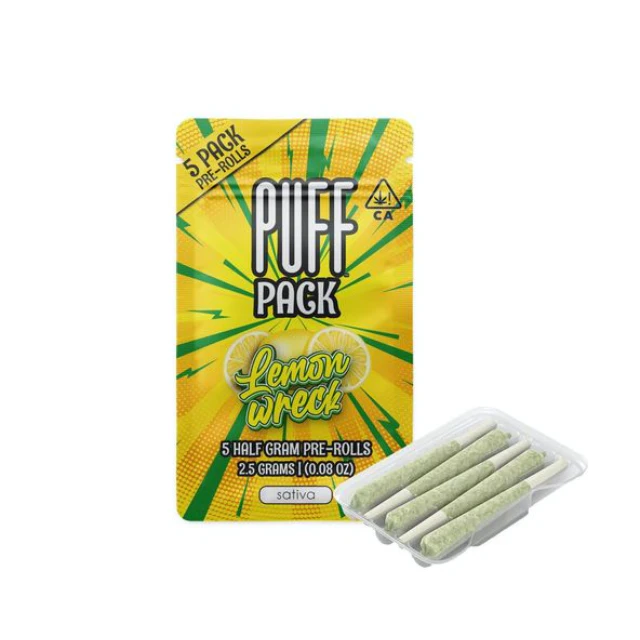 Puff - 5PK- 0.5G- LEMONWRECK- PRE ROLLS Main Image