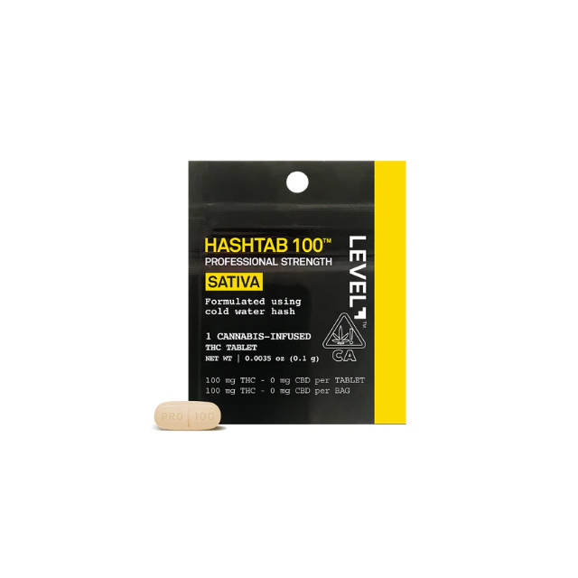 Level - 1CT- 100MG- SATIVA- HASHTAB Main Image