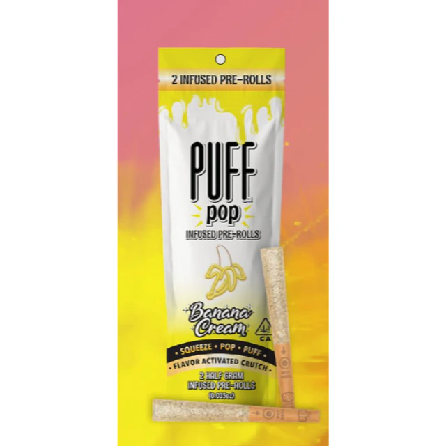 Puff - 2PK- 0.5G- BANANA CREAM -PRE ROLL Main Image