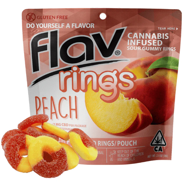 Flav - 10CT- PEACH- RINGS Main Image