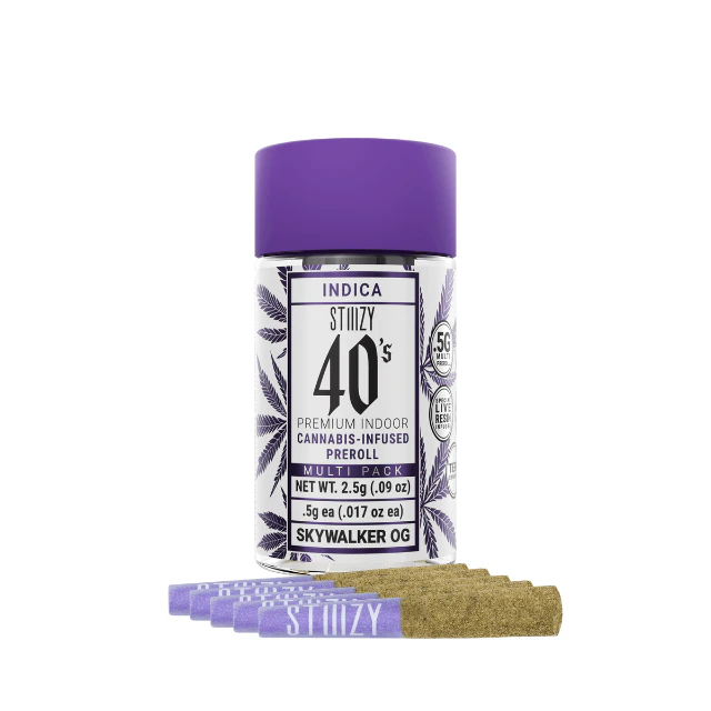 Stiiizy - 0.5G- 5PK- SKYWALKER OG- 40'S- INFUSED- PRE ROLLS Main Image