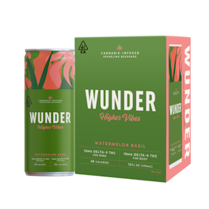 Wunder - 4PK- HIGHER VIBES-  WATERMELON BASIL