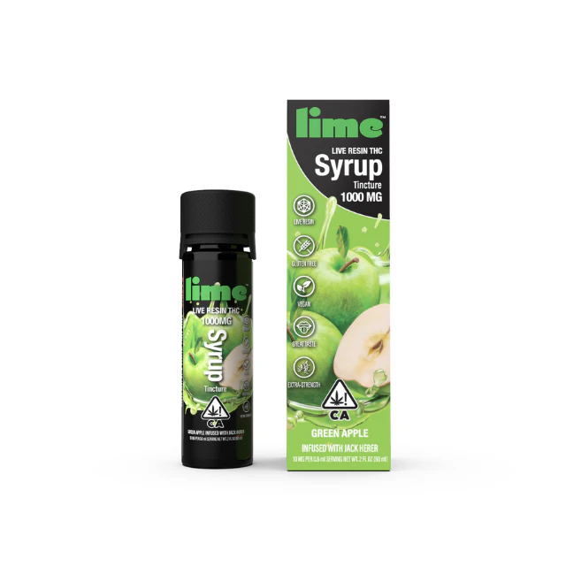 Lime - DISCOUNTED - 2OZ- GREEN APPLE- SYRUP Main Image