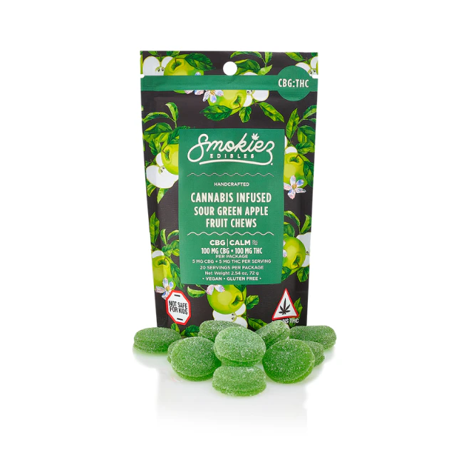 Smokiez - 10CT- 1:1- CBG- SOUR GREEN APPLE Main Image