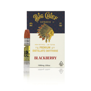 Big chief - 1G- BLACKBERRY KUSH- CARTRIDGE