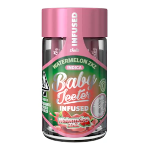 Jeeter - 5PK- 0.5G- WATERMELON ZKZ- INFUSED- DIAMOND- BABY JEETER