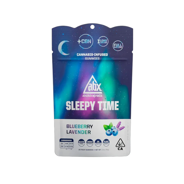 Abx - 20CT- BLUEBERRY LAVENDER- SLEEPYTIME- FULL SPECTRUM- GUMMIES Main Image
