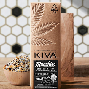 Kiva - DARK CHOCOLATE- EVERYTHING BAGEL- MUNCHIES BAR
