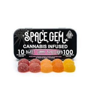 Space gem - 10CT- SWEET SPACE DROP- ASSORTED GUMMIES